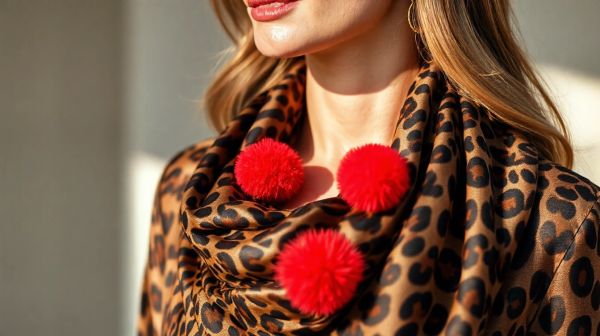 Top 5 écharpes léopard avec pompons à porter cette saison
