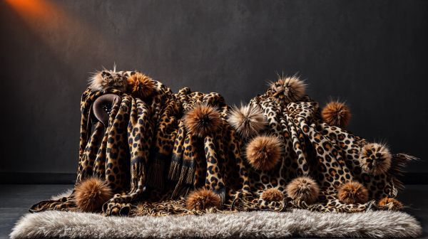 Top 5 écharpes léopard avec pompons à porter cette saison